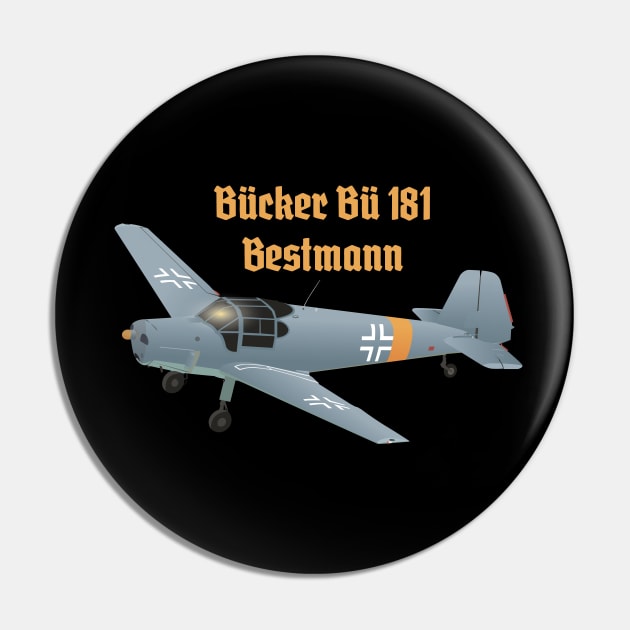 Bücker Bü 181 German WW2 Airplane Pin by NorseTech