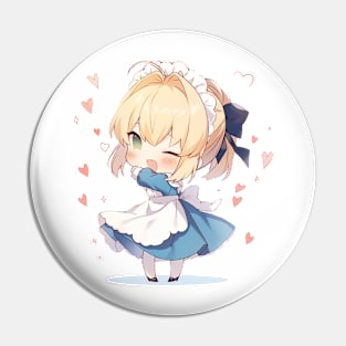 Chibi saber maid Pin