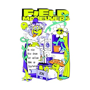 Field Manuevers Funny Cartoons Zack Skaett T-Shirt