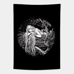 Pre-Raphaelite girl Tapestry