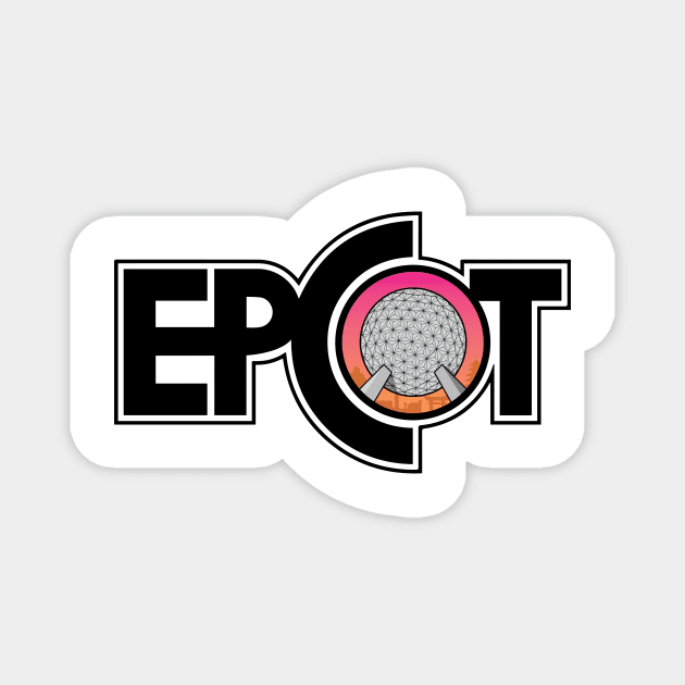 Vintage EPCOT Logo Magnet by Retroland Threads