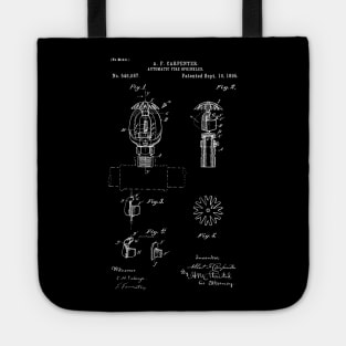 Automatic Fire Sprinkler patent 1895 fire Alarm and Fireman Gift Tote