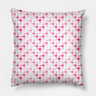 Seamless pattern with pink flamingos Pillow