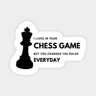 I Lived in Your Chess Game Taylor Swift Magnet