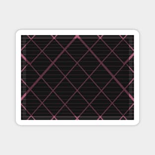 Rose plaid, dark Magnet