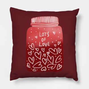 Love jar for Valentine Pillow