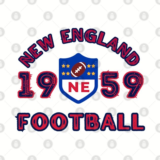 New England Football Vintage Style by Borcelle Vintage Apparel 