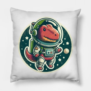 Space Dinosaur Meme Pillow