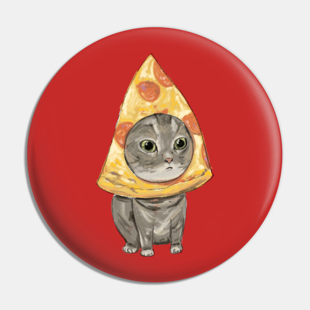 Pizza Cat Cute Kitty Pin Teepublic Au