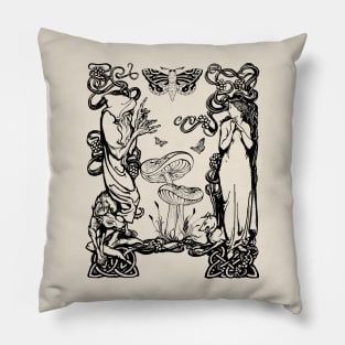 Fairycore Vintage Fae Aesthetic Pillow