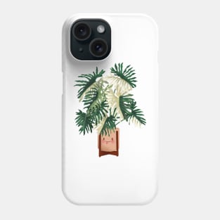 Cute Plant Illustration, Philodendron Plant Illustration Phone Case