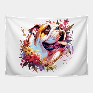 Bulldog Joyful Mothers Day Dog Mom Gift Tapestry