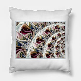 Swirling Painterly Pattern Pillow