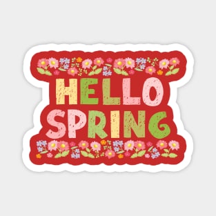 Hello Spring Magnet