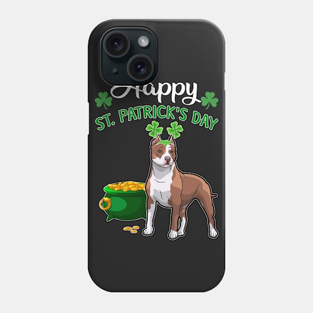 Happy St Patrick_s Day For Pitbull Lovers T shirt Phone Case by TeeLovely