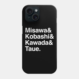 Helvetica List Four Pillars of Heaven for All Japan Pro Wrestling Phone Case