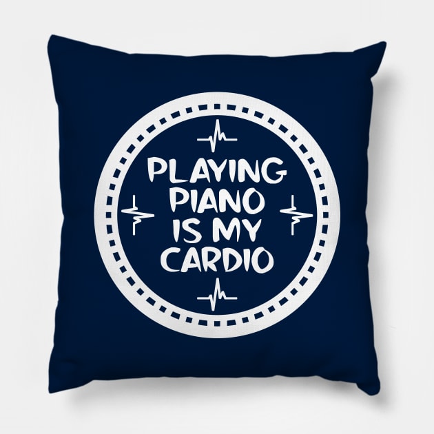 Playing Piano Is My Cardio Pillow by colorsplash