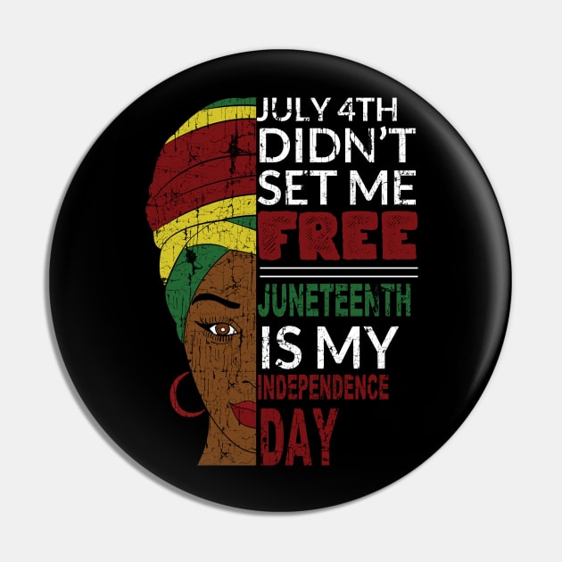 Juneteenth Afrocentric Celebration Pin by blackartmattersshop