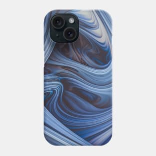 Arctic Taffy. Melting Blue Abstract Design Phone Case