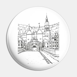 Heidelberg Old Bridge Pin