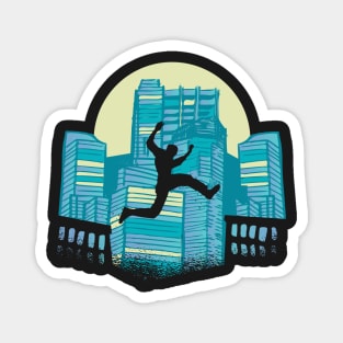 Parkour hobby gift idea Magnet