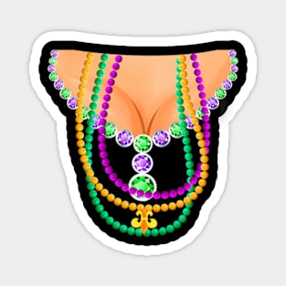 Mardi Gras Costume Mask Beads For Womens Girl Magnet