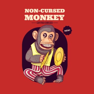 Creepy Vintage "Non-Cursed Monkey" Antique Toy T-Shirt