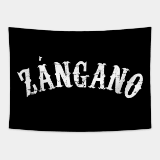 Zángano - white letter grunge design Tapestry