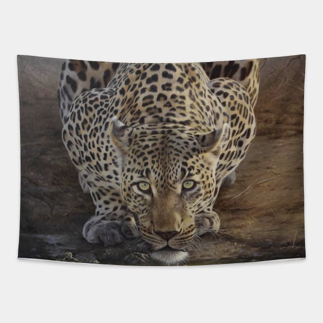 animal leopard Tapestry by SiciliaAlanovich