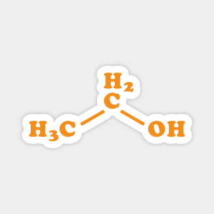 Alcohol Ethanol Molecular Chemical Formula Magnet