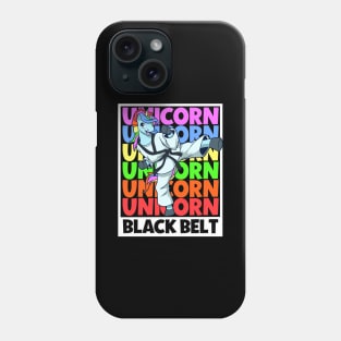 Unicorn - Tang Soo Do Black Belt Phone Case