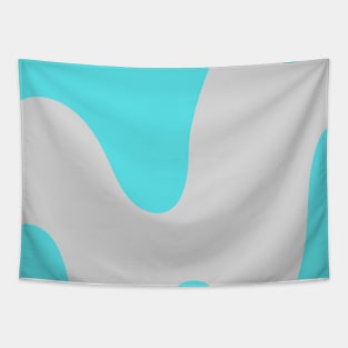 Abstract baby blue and gray swirl pattern Tapestry