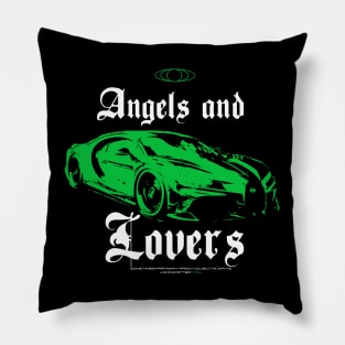 ANGELS AND LOVERS CAR GREEN Pillow