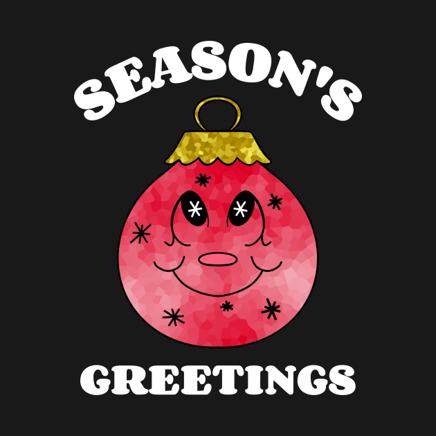 CHRISTMAS Ornament Seasons Greetings by SartorisArt1