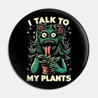 Plant Lady Funny Pin