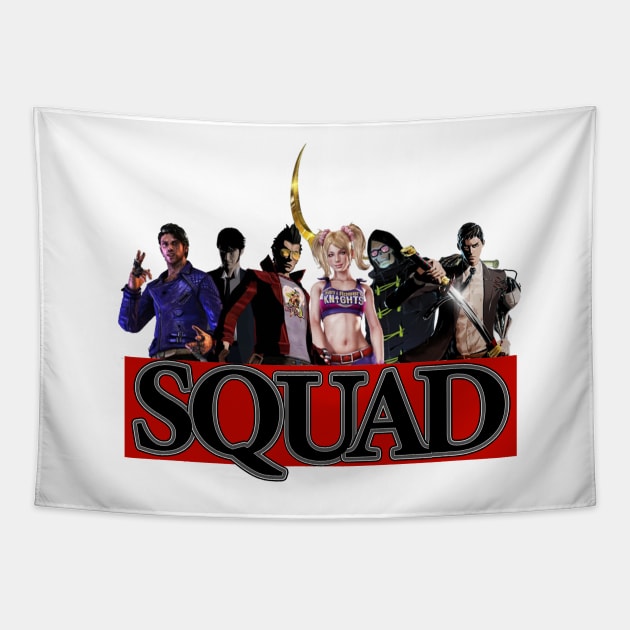 Suda Squad Tapestry by red-leaf