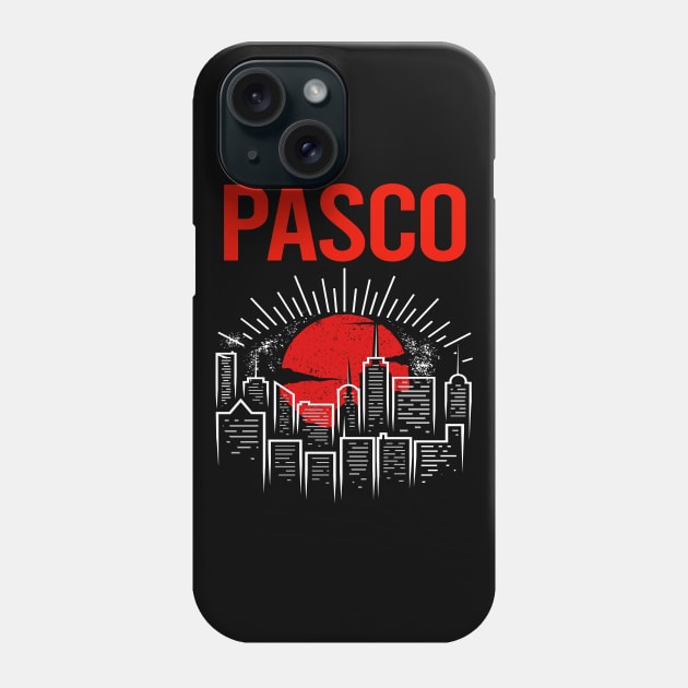 Red Moon Pasco Phone Case by flaskoverhand