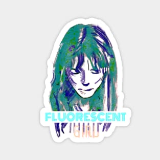 Fluorescent girl Magnet