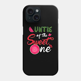 Auntie Of The Sweet One Watermelon First Birthday Family Phone Case