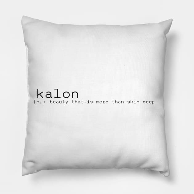 Kalon noun Pillow by ivaostrogonac