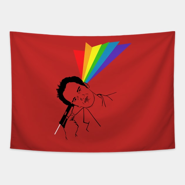 Quentin Tarantino Pink Floyd Tapestry by SaverioOste