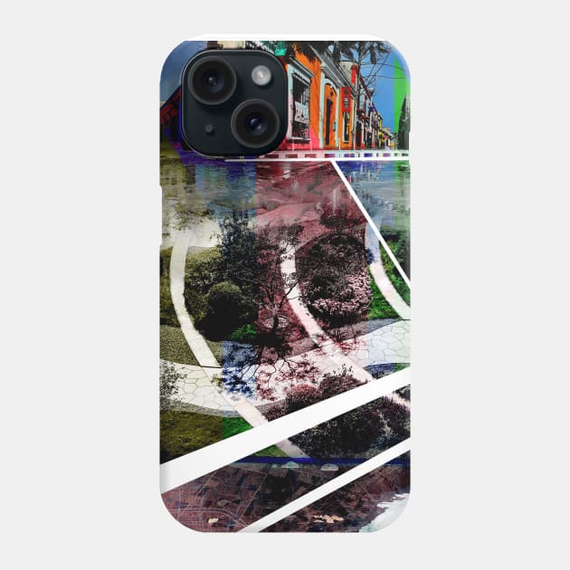 mazatlan street dreams in ecopop architectural collage art Phone Case by jorge_lebeau