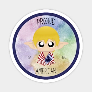 Proud to be American (Sleepy Forest Creatures) Magnet