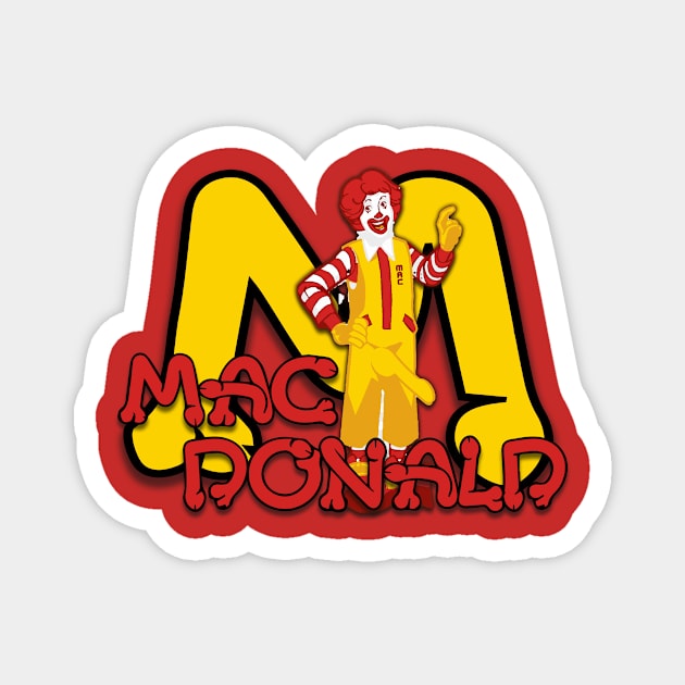 Mac Donald Magnet by Mercado Graphic Design