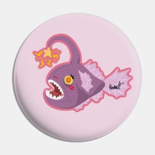 Anime-girl Angler fish Pin