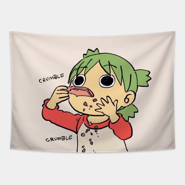 I draw yotsuba eating pizza / yotsubato Tapestry by mudwizard