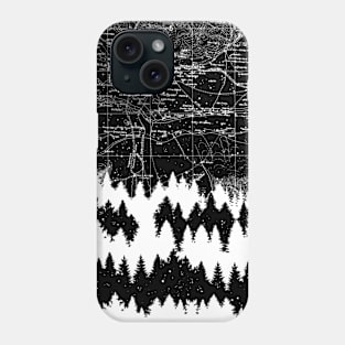 Map Silhouette Square Phone Case