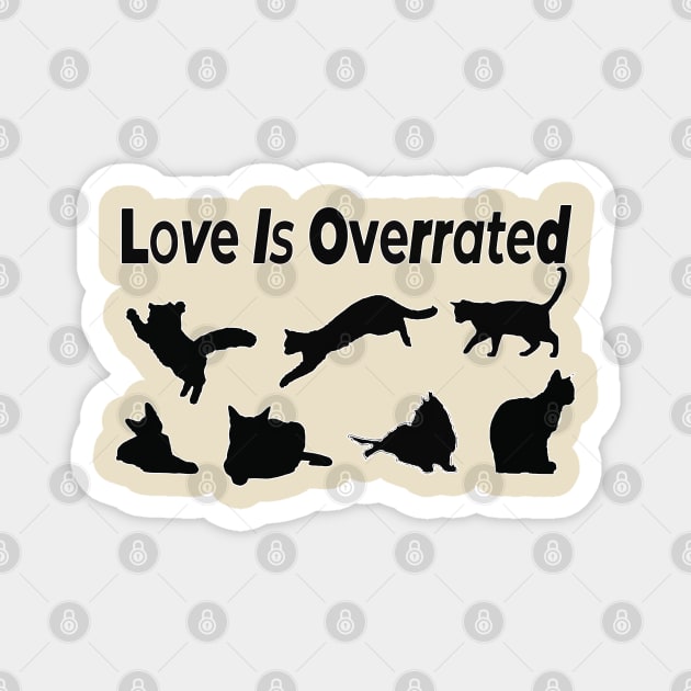 Love Is Overrated Design Hoodie T-shirt pullover gifts for daughter gifts for son gifts for gf gifts for bf Magnet by SketchUps