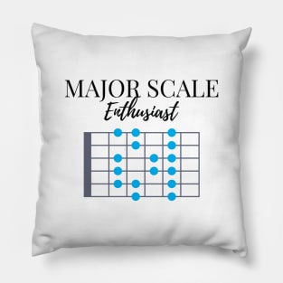 Major Scale Enthusiast Light Theme Pillow