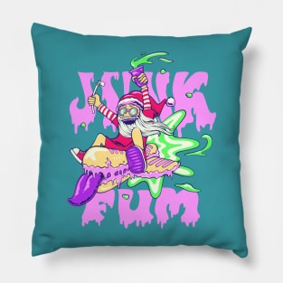 Santa is  Coming “Junk is Fum” Pillow